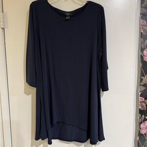 Alfani Navy Blue Women's Top 2X